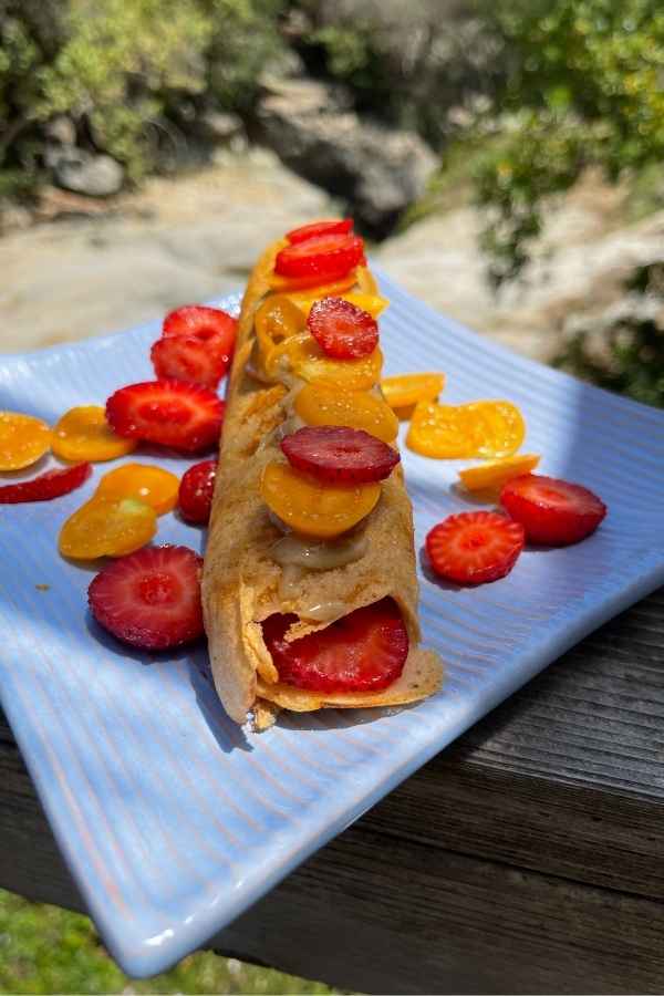 lentil pancake wrap
